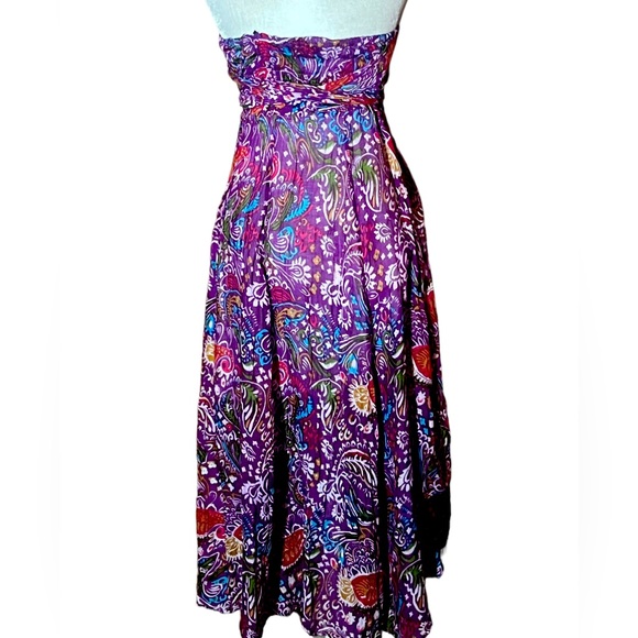J.P. MATTIE PURPLE FLORAL BOHO SKIRT OR DRESS VERY GOOD CONDITION (S) - Picture 6 of 7